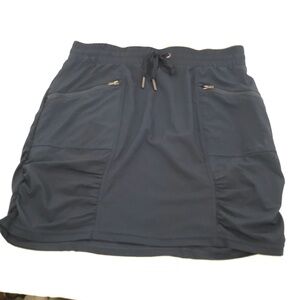 Wearables Classic Navy Drawstring Skirt with Pockets Size L